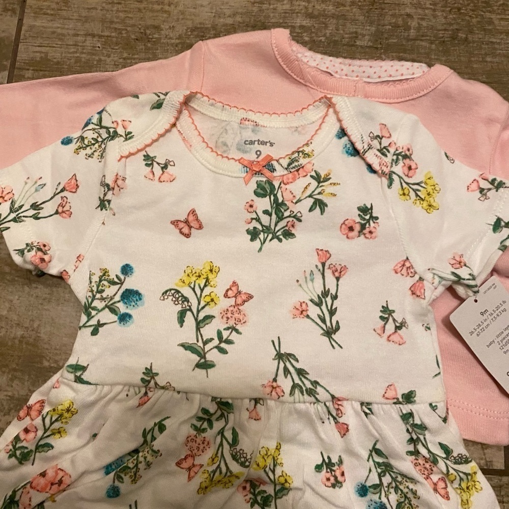 NWT Carter’s floral 2-piece set - Picture 9 of 12